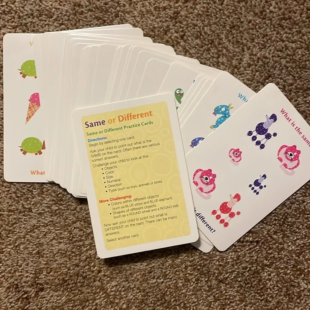 Crayola Flash Cards, Same or Different